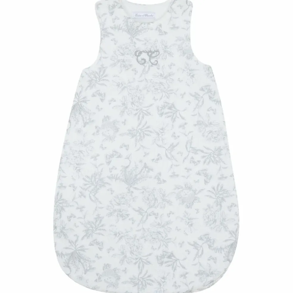 Gigoteuse Toile de Jouy gris (3-9 mois)