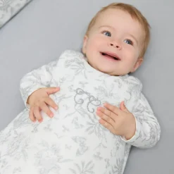 Gigoteuse Toile de Jouy gris (3-9 mois)