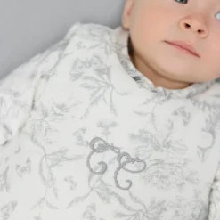 Gigoteuse Toile de Jouy gris (3-9 mois)