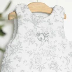 Gigoteuse Toile de Jouy gris (3-9 mois)