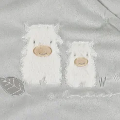 Gigoteuse vert sauge brodée en Veloudoux (100 cm)