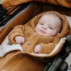 Gilet chaud à capuche Soul caramel (3 mois)