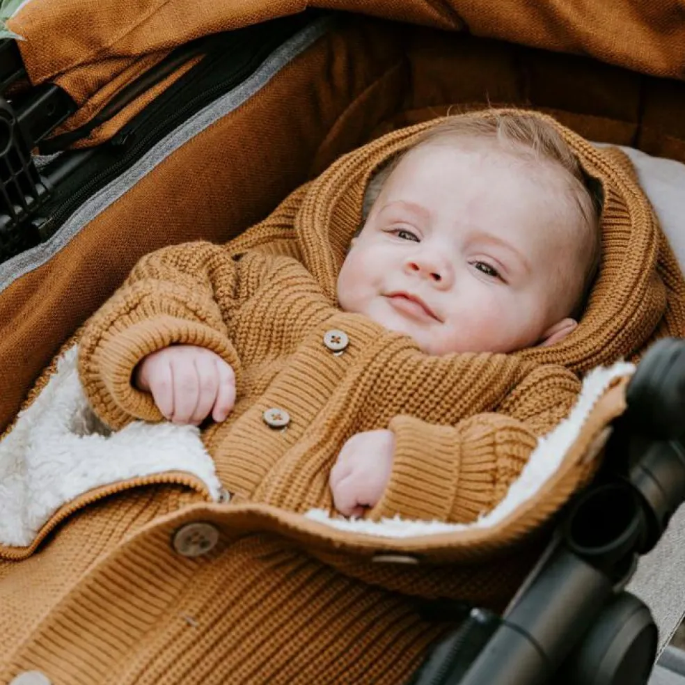 Gilet chaud à capuche Soul caramel (3 mois)