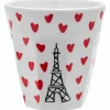 Gobelet Tour Eiffel picto cœurs