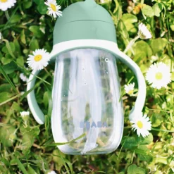 Gourde à paille vert sauge (300 ml)