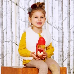 Gourde à paille Zoo renard (350 ml)