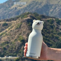 Gourde isotherme Bestie Ours Blanc (460 ml)