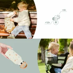 Gourde isotherme Little Explorer Ivoire (350 ml)