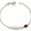 Gourmette Coccinelle (argent)
