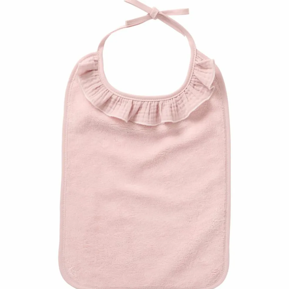 Grand bavoir bambou et gaze de coton pétale