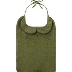 Grand bavoir Soft bambou et gaze de coton Fougère