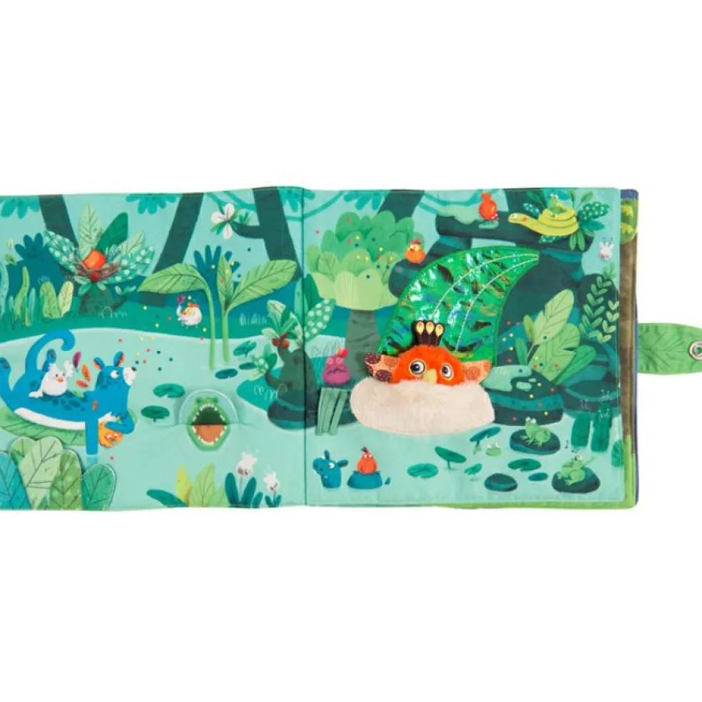 Grand livre bébé d'activités Dans la Jungle