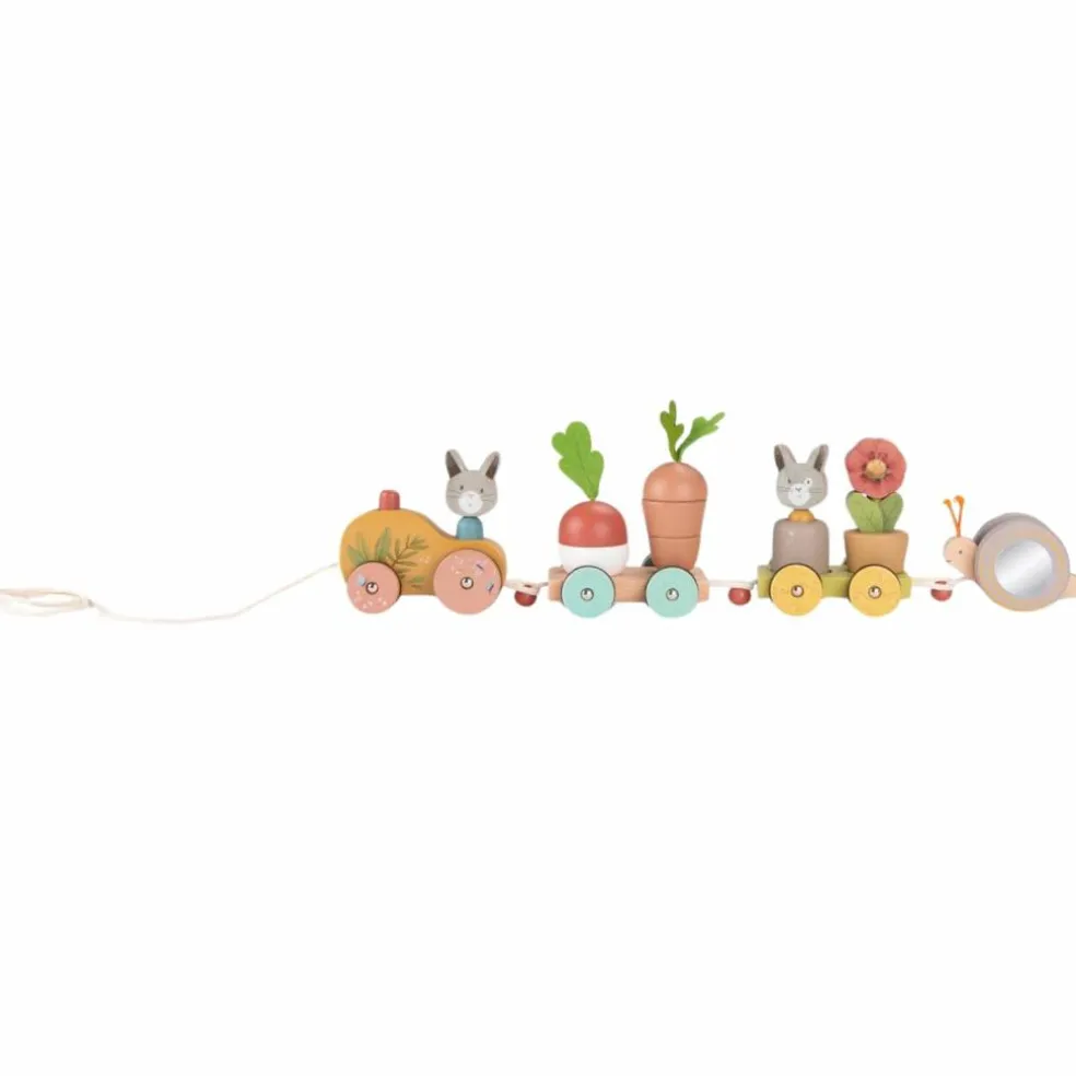 Grand train d'activités à tirer Trois petits lapins