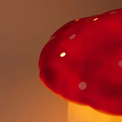 Grande lampe veilleuse champignon Brique Rouge