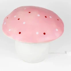 Grande lampe veilleuse champignon Rose