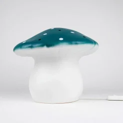 Grande lampe veilleuse champignon Bleu Sacrelle
