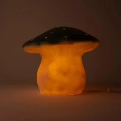 Grande lampe veilleuse champignon Bleu Sacrelle
