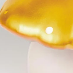 Grande lampe veilleuse champignon Doré