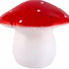 Grande lampe veilleuse champignon Rouge
