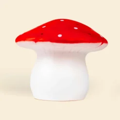 Grande lampe veilleuse champignon Rouge