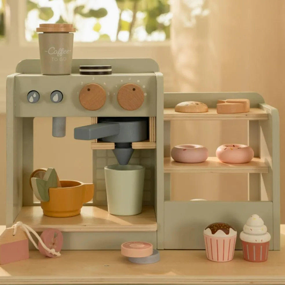 Grande machine à café en bois FSC