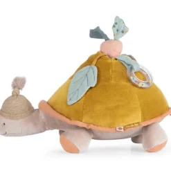 Grande peluche d'activités tortue Trois petits lapins
