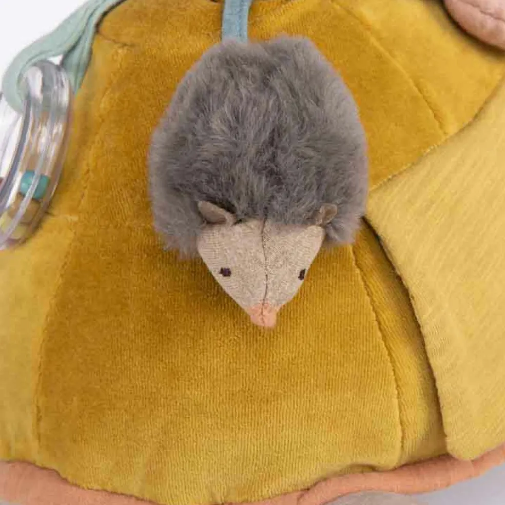 Grande peluche d'activités tortue Trois petits lapins