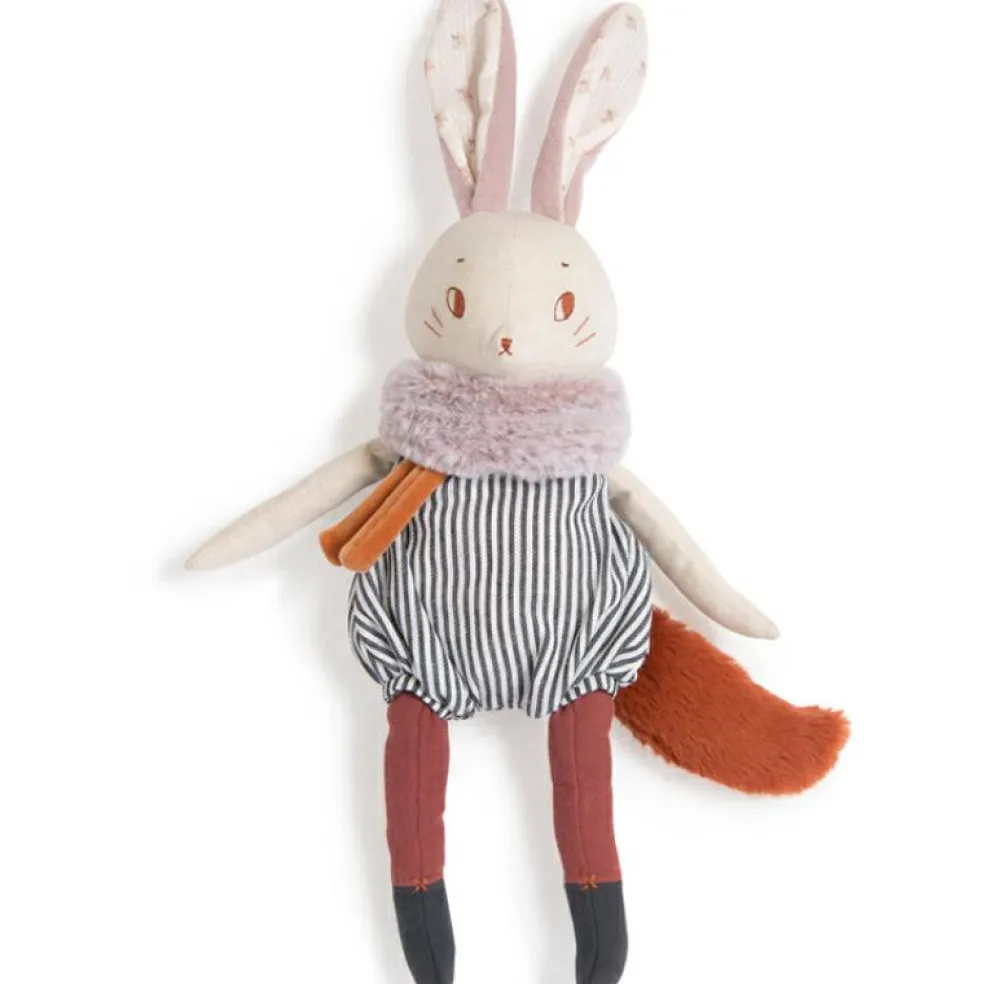Grande peluche Plume le lapin Après la pluie (44 cm)