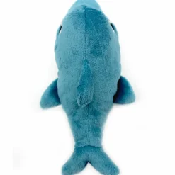 Grande peluche Tofou le dauphin maman et bébé bleu (50 cm)