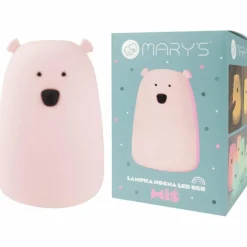 Grande veilleuse Ours L Rose