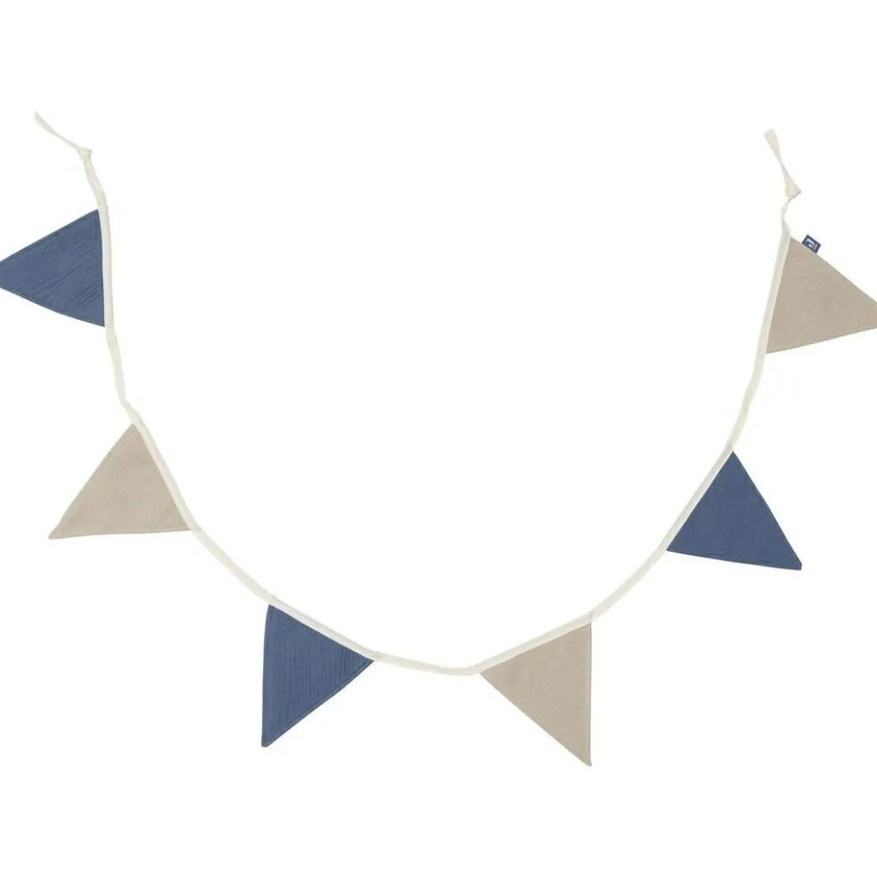 Guirlande de fanions Jeans blue-Olive (200 cm)