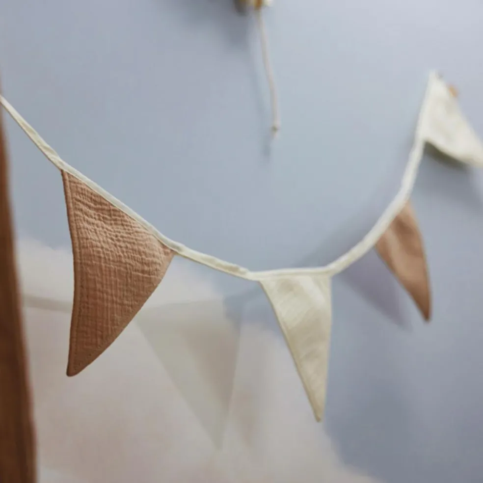 Guirlande de fanions Party Collection Biscuit (200 cm)