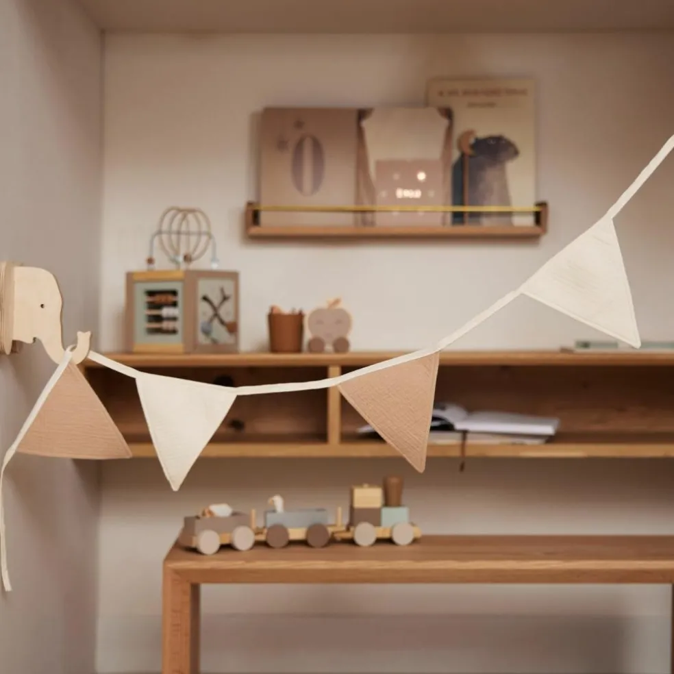 Guirlande de fanions Party Collection Biscuit (200 cm)