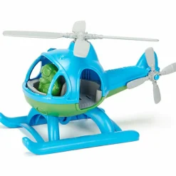 Hélicoptère bleu et vert
