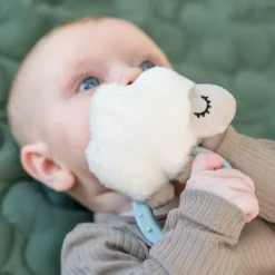 Hochet avec anneau de dentition Sheepy Bleu