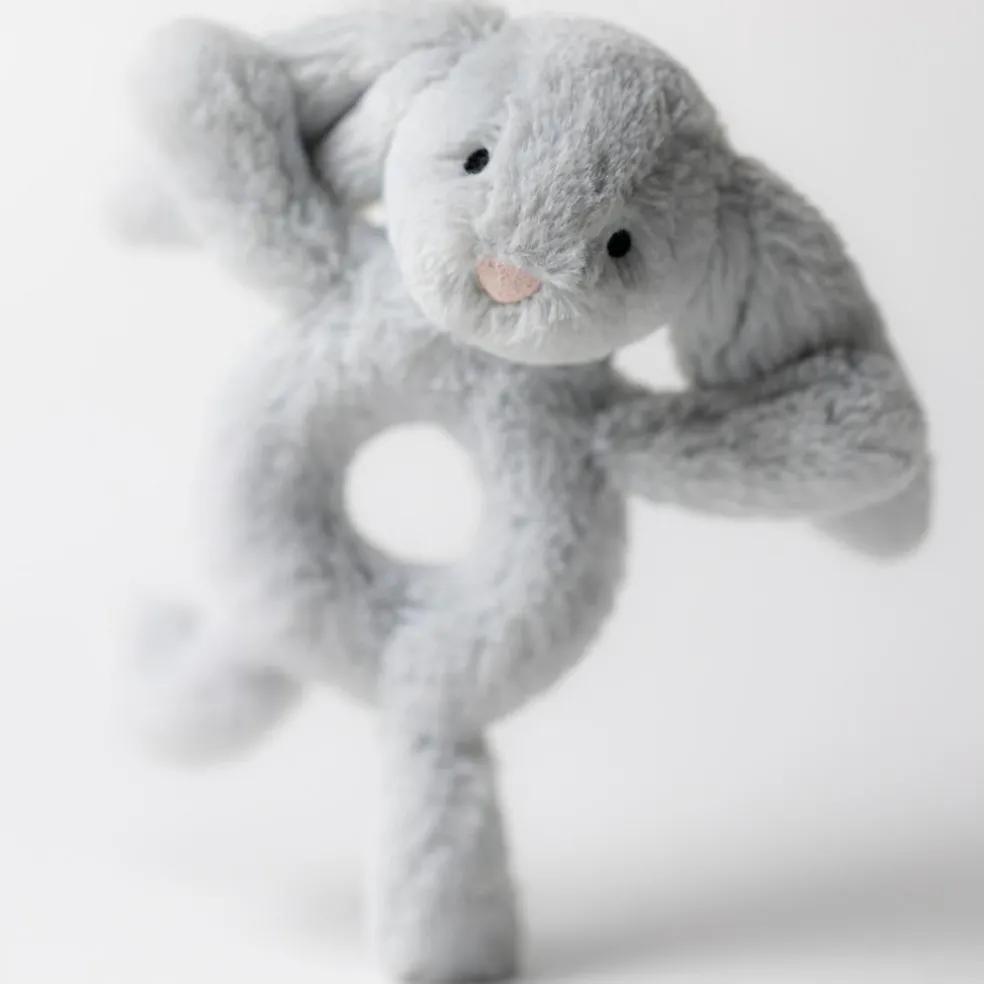 Hochet Bashful Lapin Silver (18 cm)