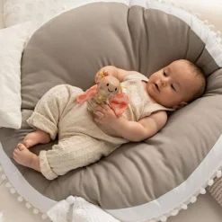 Hochet bâton de pluie papillon rose (16 x 11 cm)