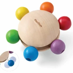 Hochet en bois à perles