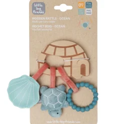 Hochet en bois Océan