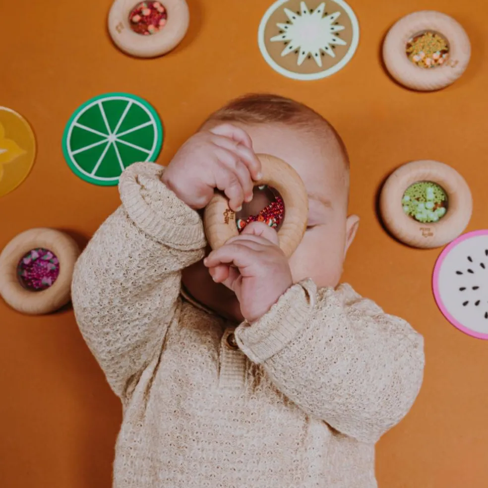 Hochet sensoriel Sensory Donut Grappes de raisin