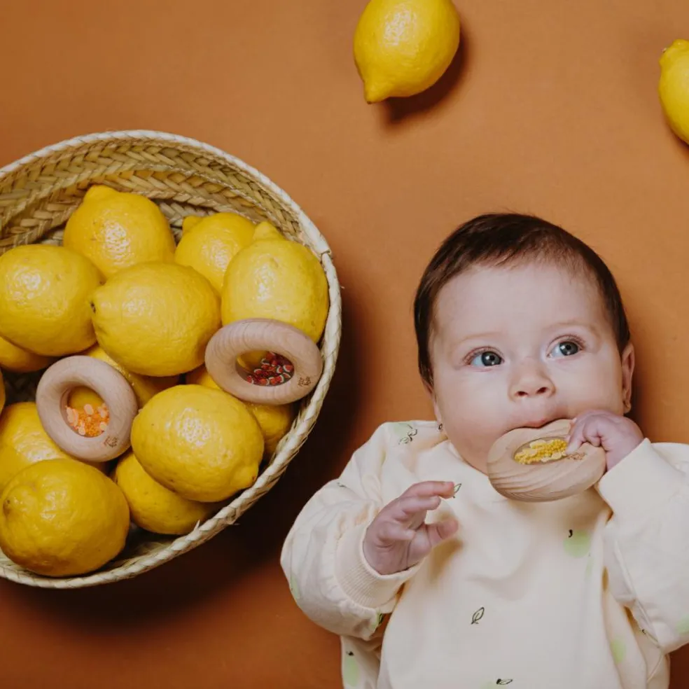 Hochet sensoriel Sensory Donut citrons