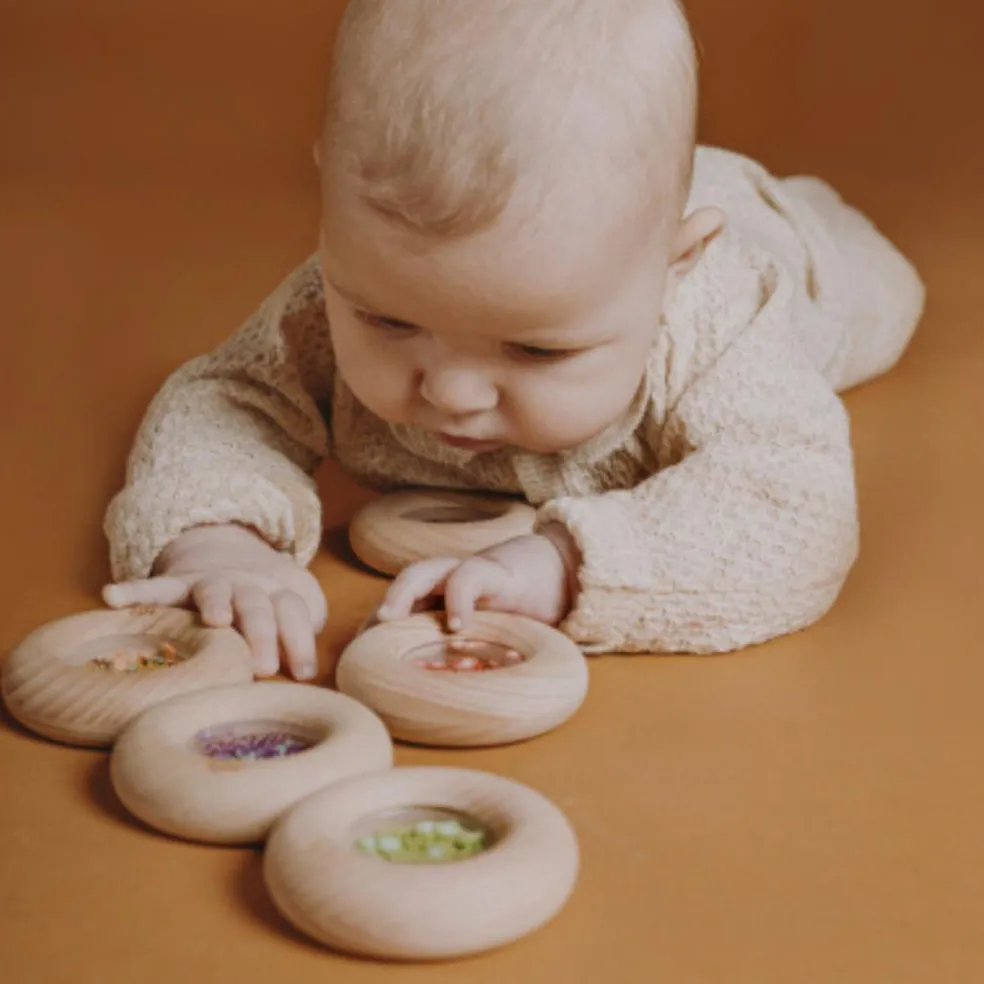 Hochet sensoriel Sensory Donut citrons