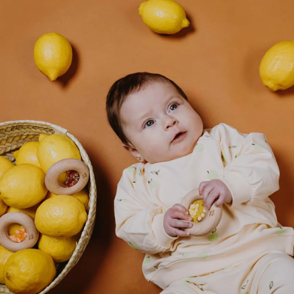 Hochet sensoriel Sensory Donut citrons