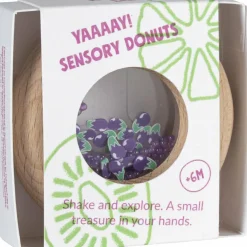 Hochet sensoriel Sensory Donut aubergines