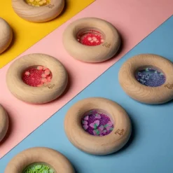 Hochet sensoriel Sensory Donut aubergines