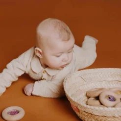 Hochet sensoriel Sensory Donut aubergines