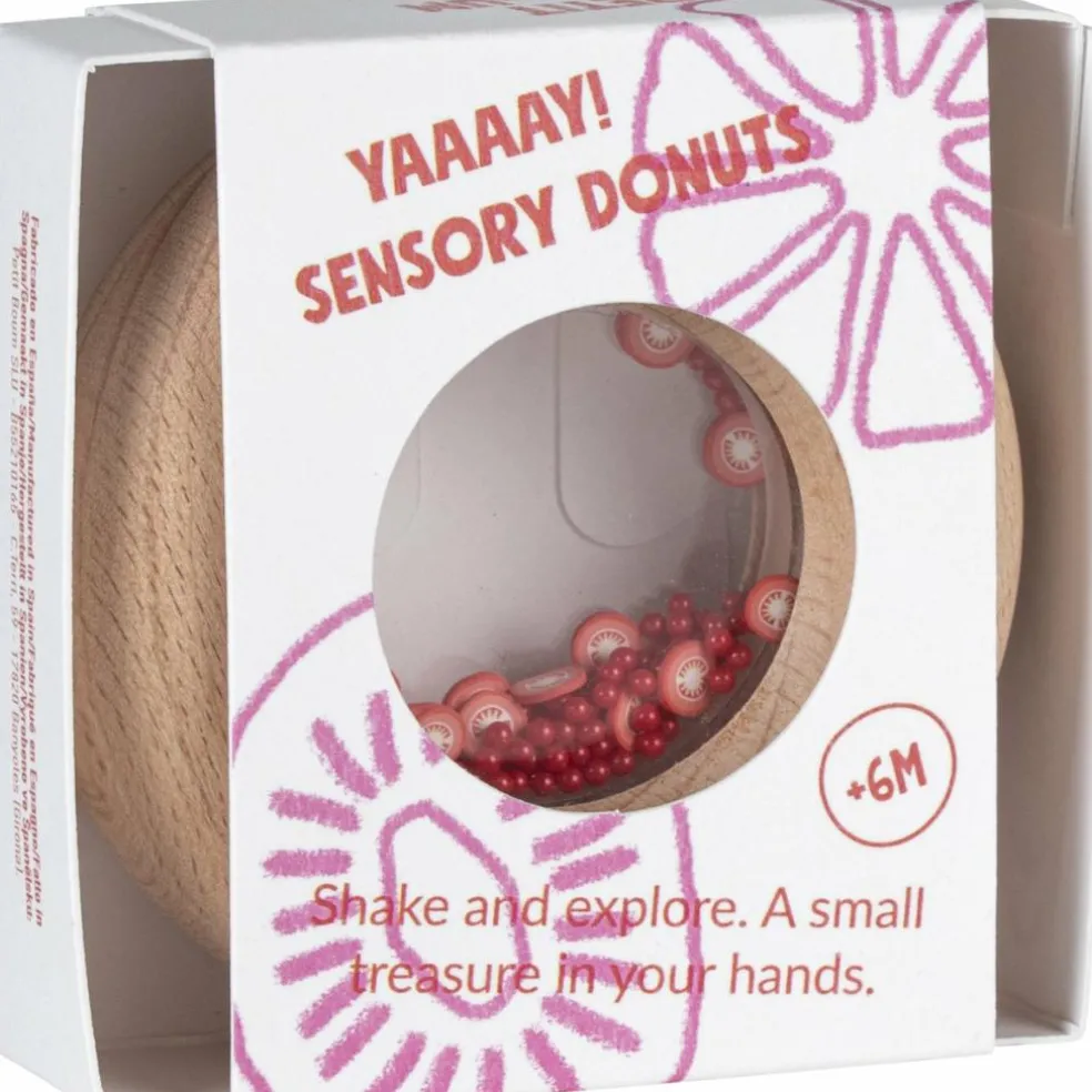 Hochet sensoriel Sensory Donut tomates