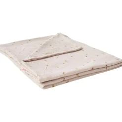 Housse couette en mousseline Bali, Moka & Snow (100x140 cm)