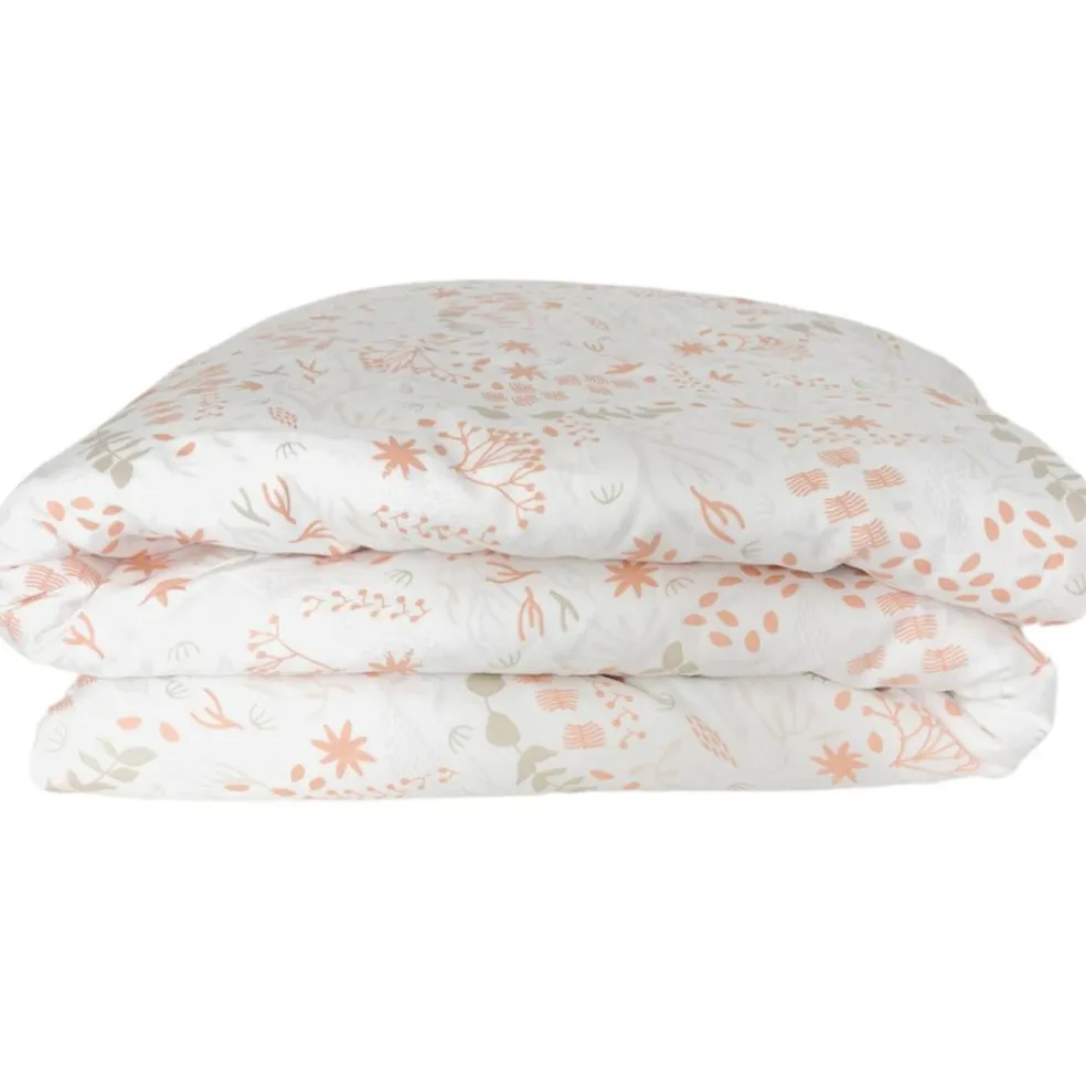 Housse de couette en coton bio Yukari Peach (100 x 140 cm)