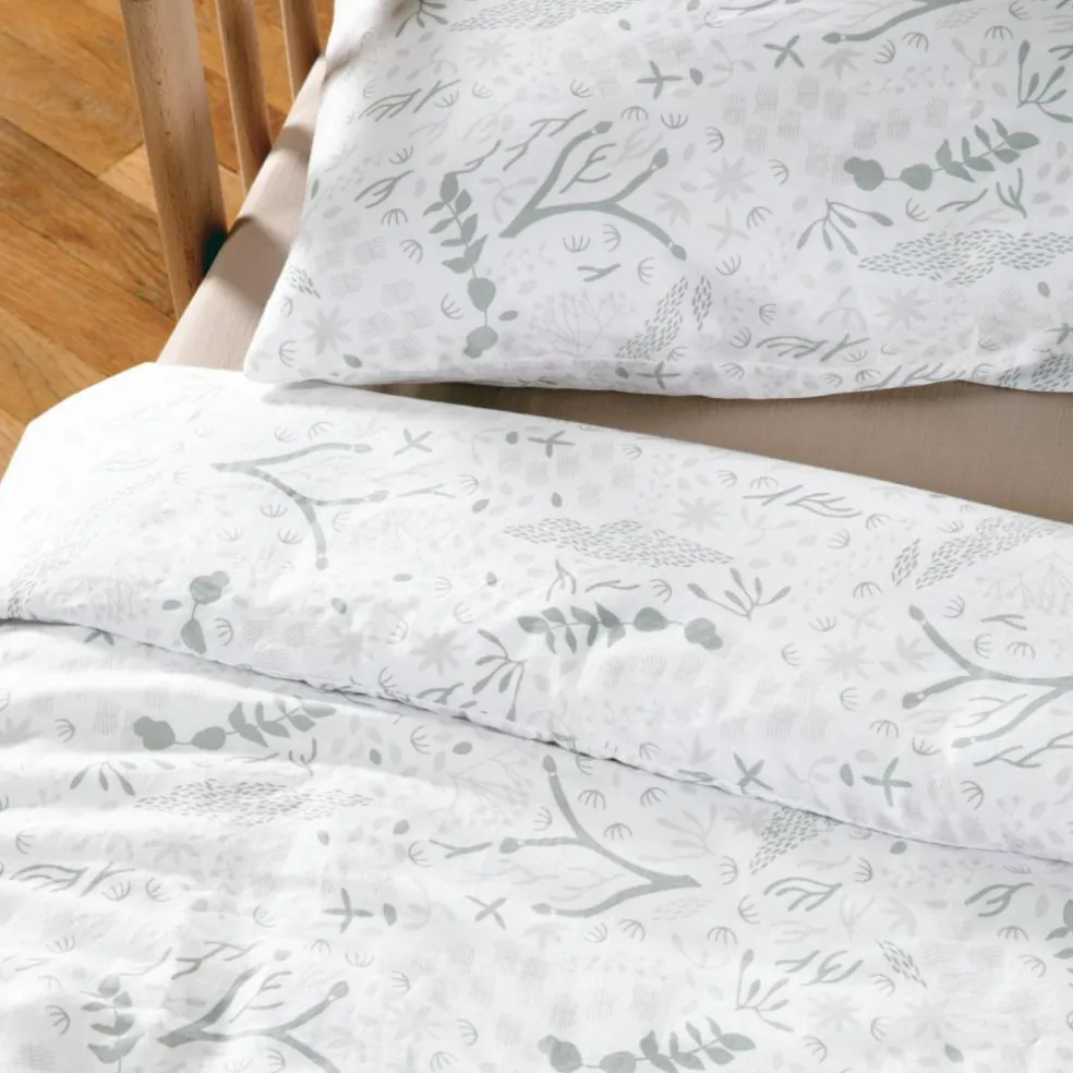 Housse de couette en coton bio Yukari Tilleul (75 x 120 cm)
